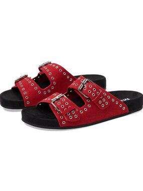 Red sandals, summer sandals, comfortable shoes, comfortable sandals, Mia sandals